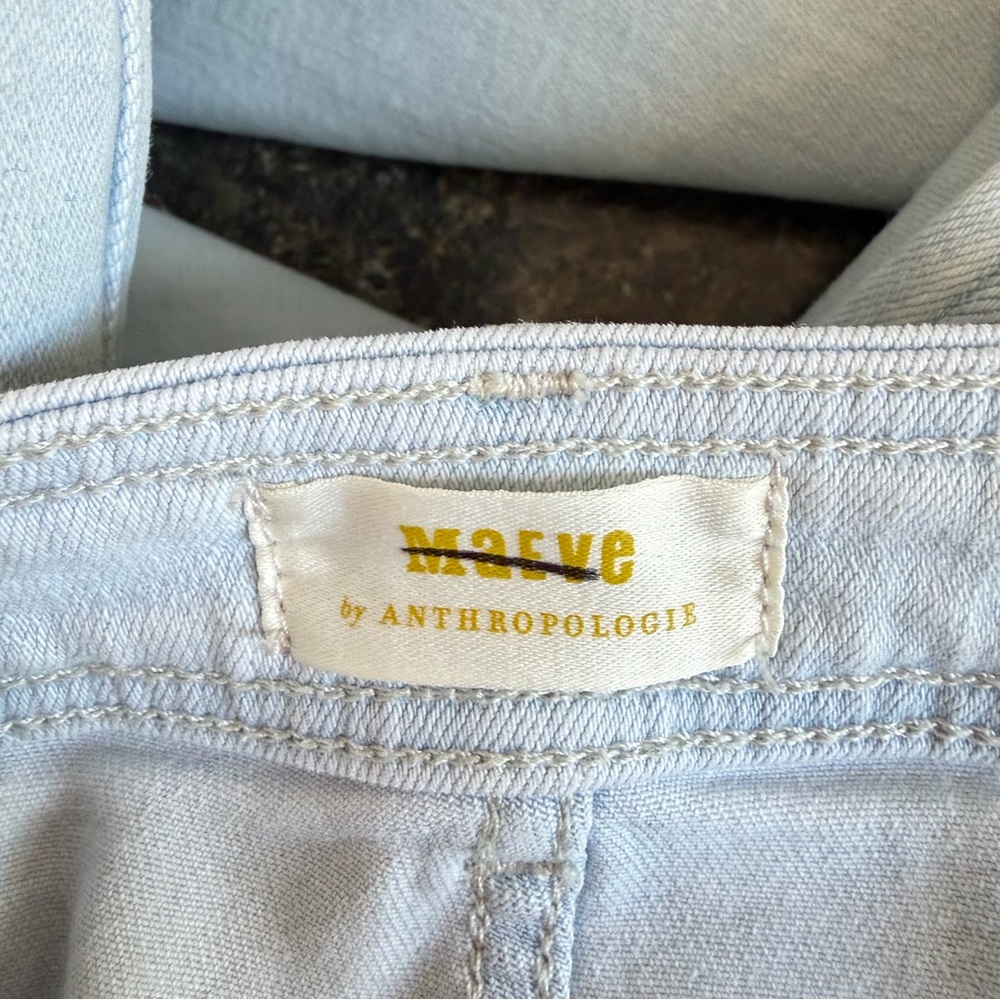 Maeve Anthropologie The Ettie High-Rise Crop Wide-Leg Jeans denim 36211 - Picture 7 of 13